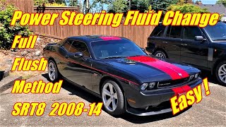 Power Steering Fluid Change Easy Full Flush Method Dodge Challenger SRT8 2008 - 2014