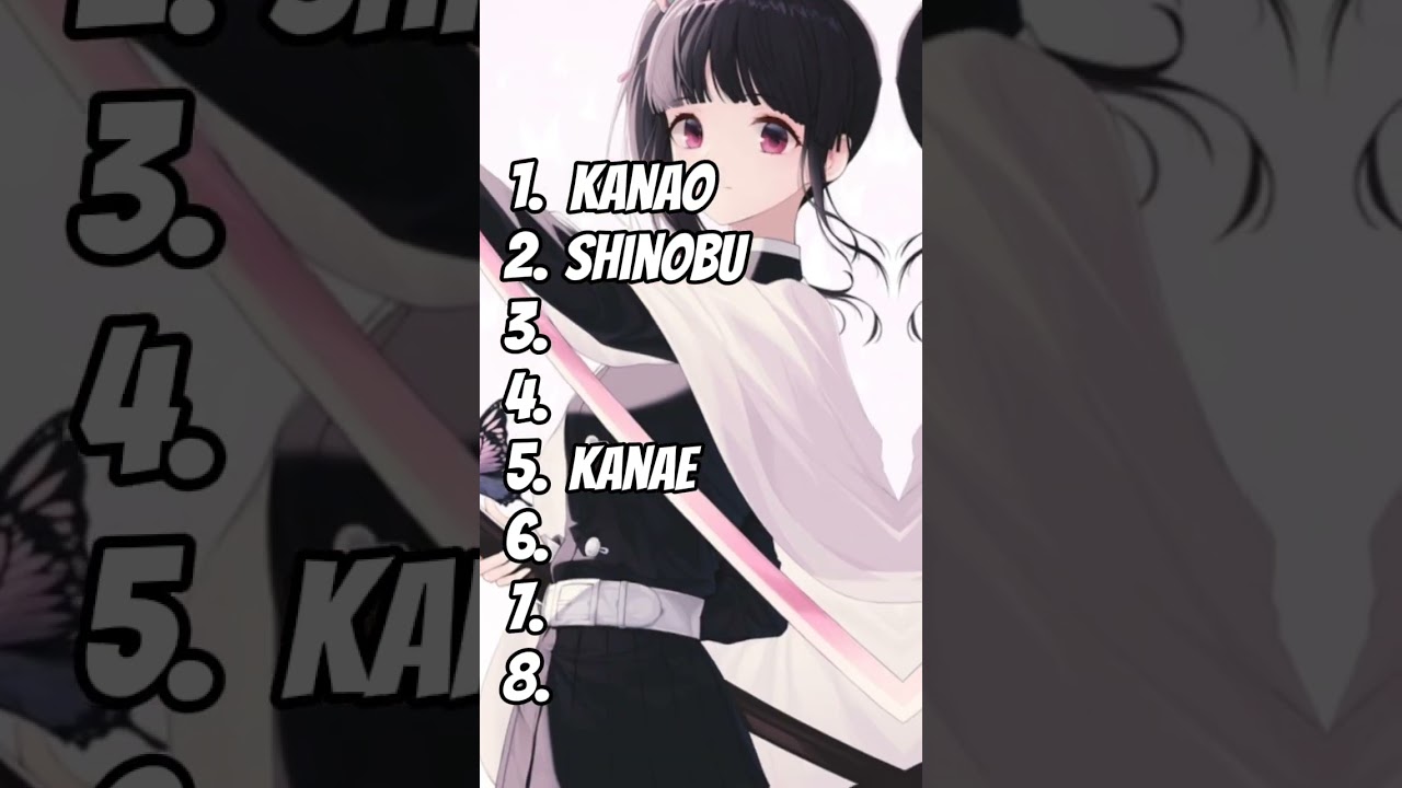 Ranking Demon Slayer girls by my favorites Edit || Kanao Shinobu Mitsuri Aoi Kanae #kanao