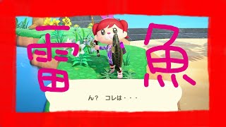 🔴【あつ森】雷魚釣り⭐︎出現条件は説明欄へ、魚影、場所等【Vtuber】fishing Snakehead