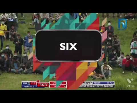 nepalibatsman Pawan saraf hitting 6 in afridi bowling..#hittingsix #nepalicricket #shahidafridi