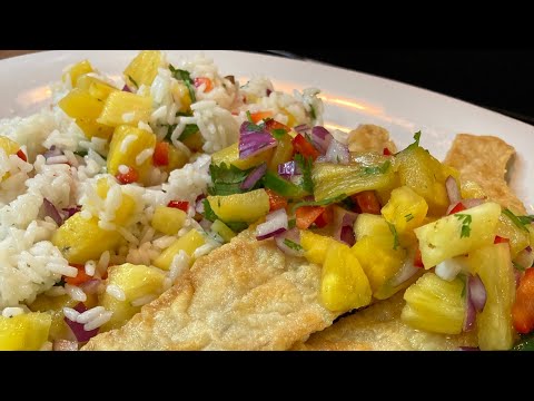 OLD SCHOOL MAHI-MAHI /PINEAPPLE SALSA(T.G.I.F. FISH SEGMENT OF THE WEEK)