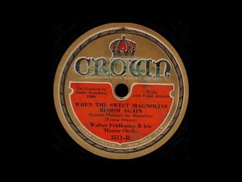 Walter Feldkamp & his Manor Orchestra - When the Sweet Magnolias Bloom Again (1933)