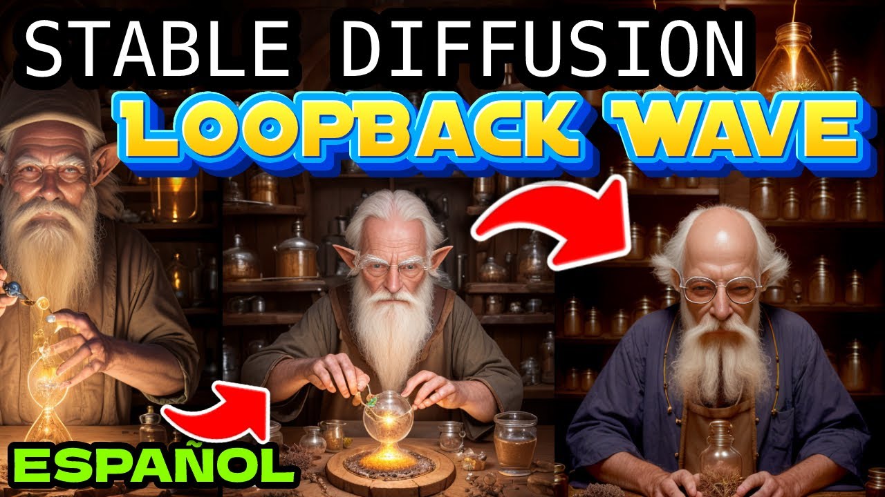 STABLE DIFFUSION LOOPBACK WAVE SCRIPT | Tutorial español, crea video animaciones con Automatic1111