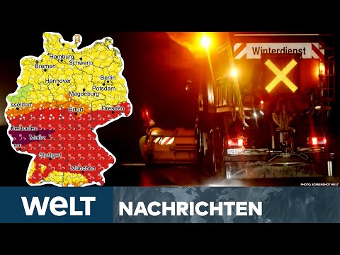 DEUTSCHLAND: Schnee und Eisregen! Extreme Unwetterlage! Warnung vom Wetterdienst | WELT Stream