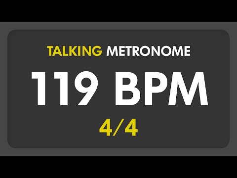119 BPM - Talking Metronome (4/4)