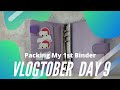 VLOGTOBER DAY 9 Packing My First Binder Etsy Shop Lupita Aide