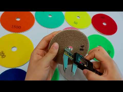 100mm Diamond Wet Polishing Pad / Polishing Discs For Granite Marble Products