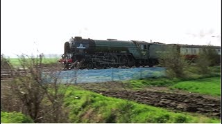 Just before failure: Tornado at 90 mph with 'The Ebor Flyer'