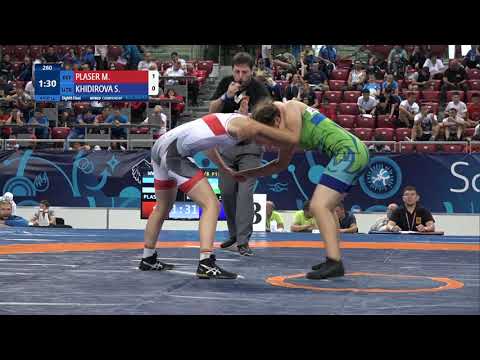 1/8 WW - 57 kg: M. PLASER (EST) v. S. KHIDIROVA (UZB)