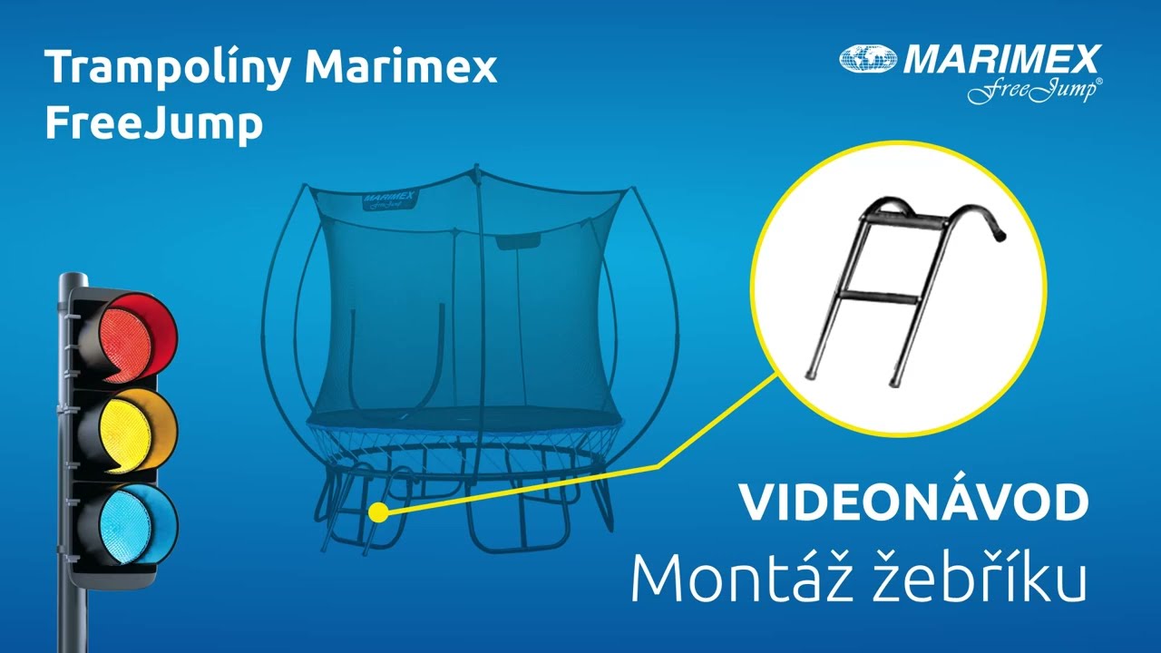 Trampolína Marimex FreeJump 305 cm (ochranná síť + schůdky + kotvící sada ZDARMA) + Vířivý bazén Marimex AQUAMAR 6003