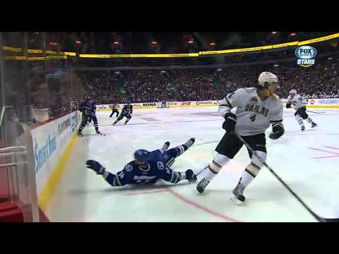 Ryan Garbutt big hit on Alexandre Burrows - Dual Feed. Feb 15th 2013