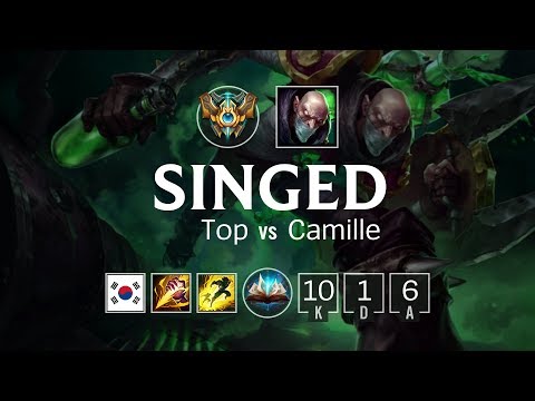 Singed Top vs Camille - KR Challenger Patch 8.3