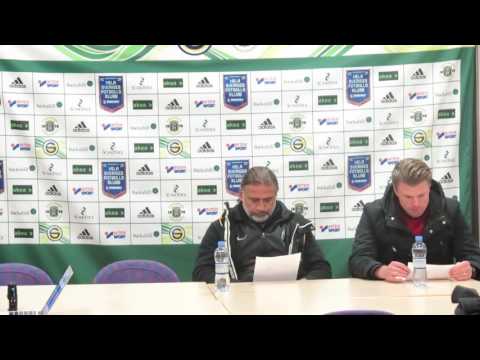 Presskonferens efter Ängelholms FF - Athletic FC United (2016-10-23)