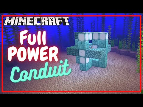 Make a Full Power Conduit in Minecraft - Tutorial