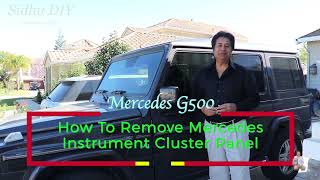 How To Remove Mercedes Instrument Cluster Panel | G500 Instrument Panel Mercedes G-Class W463