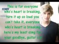 Cody Simpson Guitar Cry Lyrics 