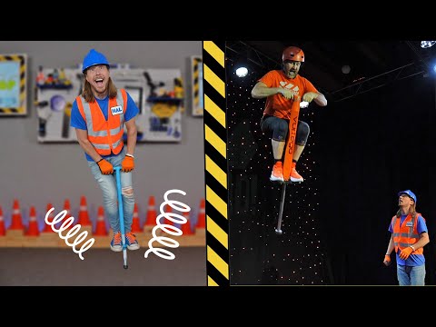 Pogo Stick Tricks with Handyman Hal - Awesome Stunts for Kids