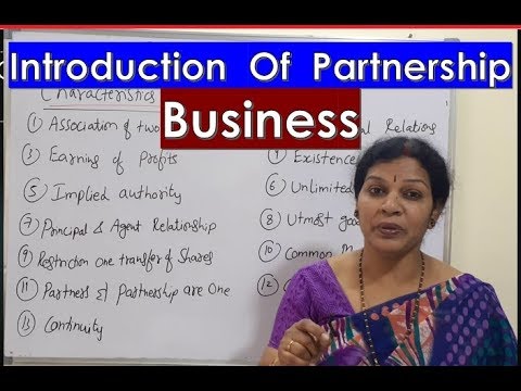 Characteristics Forms of Business Organization BOM Subject Introduction