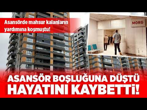 Batman’da feci olay! Asansör boşluğuna düştü, hayatını kaybetti!