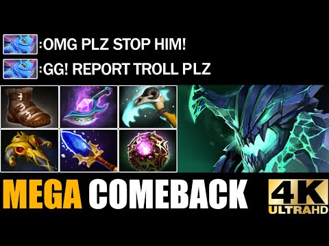 First Item Meteor Hammer Outworld Destroyer Deleted Puck Mid Epic Mega Creeps Comeback Dota_2