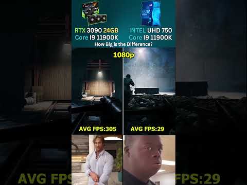 Intel UHD 750 vs RTX 3090 – Can Integrated Graphics Even Stand a Chance? #pcgaming #gaming