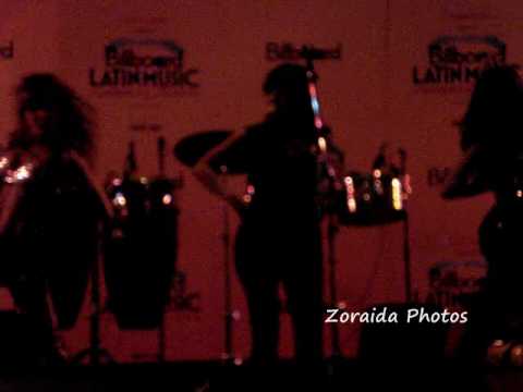 Wida Lopez en los Billboard Latin Conference & Awards