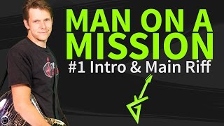 How to play Man On A Mission Guitar Lesson &amp; TAB - Intro &amp; Main Riff - Van Halen