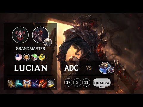 Lucian ADC vs Ezreal - NA Grandmaster Patch 10.21