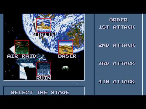 Thunder Force IV "Course Select" - Soundblaster AWE 32 Version