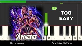 Avengers: Endgame - Portals Slow Very Easy Piano Notes