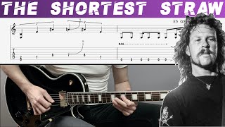 METALLICA - THE SHORTEST STRAW (Guitar cover with TAB | Lesson)