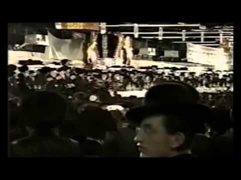 The Vizhnitzer Rebbe Zt''l The Bobover Rebbe Zt''l And  Dancing At The Wedding Of A Joint Grandchild