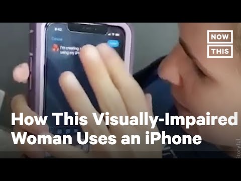 Visually-Impaired Woman Demonstrates How She Uses an iPhone | NowThis