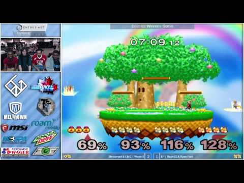 Shroomed & Weon-X (Sheik, Fox) vs RaynEX & Ryan Ford (Fox, Fox) - EGL - SSBM Doubles Winners Semis