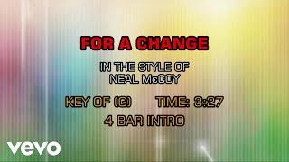 Neal McCoy - For A Change (Karaoke)
