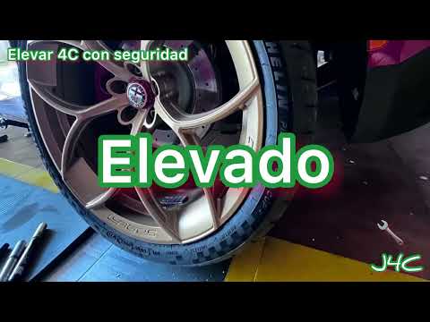 Alfa Romeo 4C LEVANTAR el coche para el mantenimiento básico. 15 minutos.