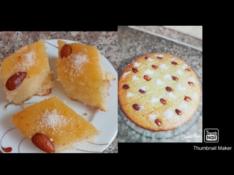 Basbousa cake recipe/ famous desserts in Arab country// Arab classic