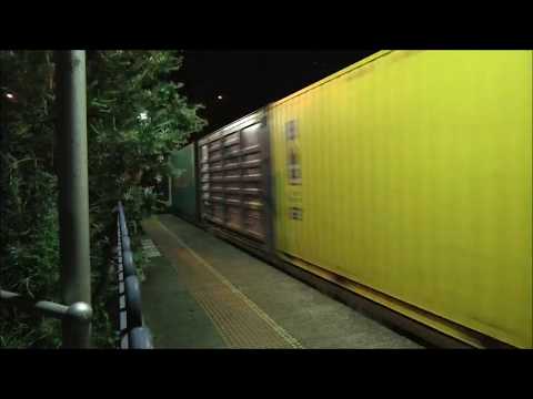 Pacific National 7BM4 with 3x NR Class Rumble through Wangaratta in the night - Australian Trains