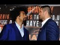 HAYE AND 'THE COBRA' GJERGJAJ FACE OFF - BRIGGS JOINS IN