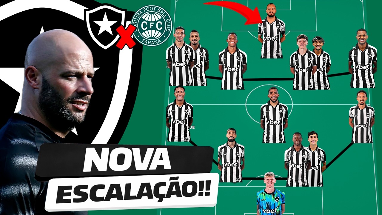 VEJA A ESCALAÇÃO DO BOTAFOGO PRO JOGO CONTRA O CORITIBA! PRE JOGO BOTAFOGO X CORITIBA