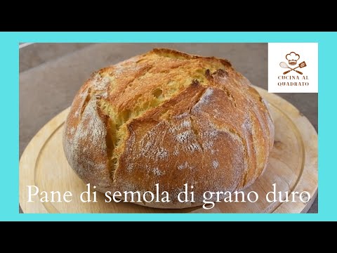Pane 100% semola di grano duro senza impasto facilissimo!