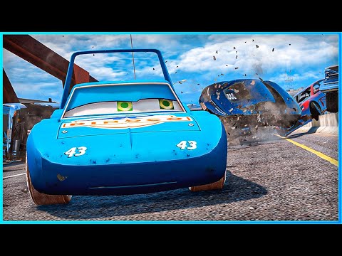 *CRAZY* Cars King Dinoco Crashes Ep.12 – GTA 5