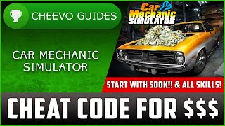 Car Mechanic Simulator - $500K Cheat Code (Xbox/PS4) **ACHIEVEMENTS WORK**