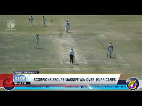 TVJ Sports News | Jamaica Scorpions Secure Massive Win Over Hurricanes