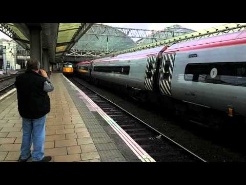(HD) 87002 departing Manchester Piccadilly on 0Z86 30/4/2016
