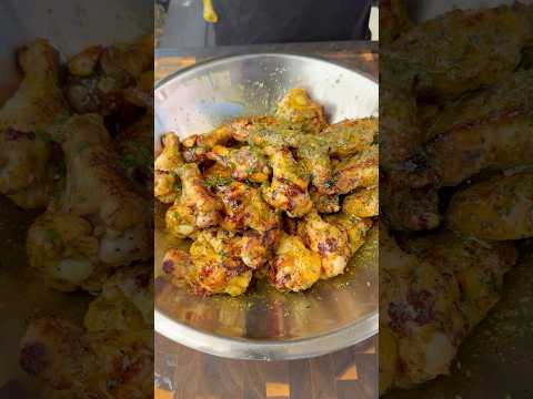 Lemon pepper chicken wings ​⁠@FireSmokeSociety