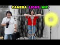 CAMERA LIGHTS MIC | Our shooting setup | Collection of Video camera Mic & Stand | Aayu and Pihu Show