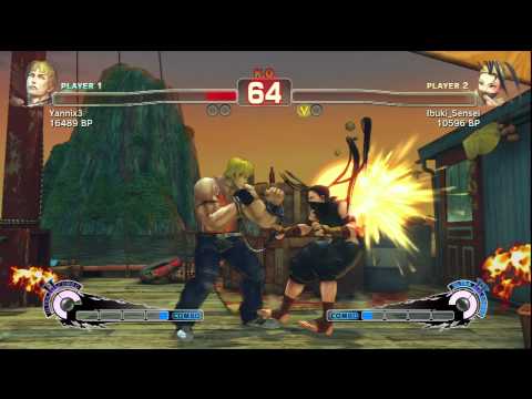 SSFIV| Yannix3 (Cody) facing Ibuki_Sensei (Ibuki)