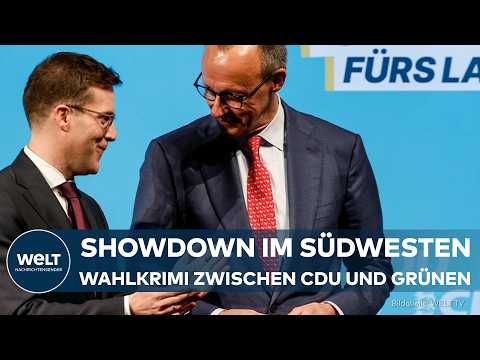 DEUTSCHLAND: Landtagswahl Baden-Württemberg - Umfragekrimi zwischen CDU und Grünen!