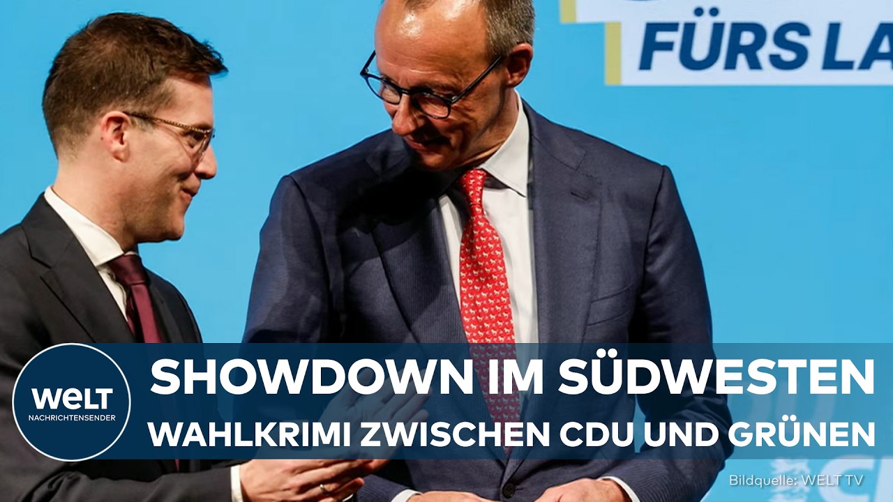 DEUTSCHLAND: Landtagswahl Baden-Württemberg - Umfragekrimi zwischen CDU und Grünen!